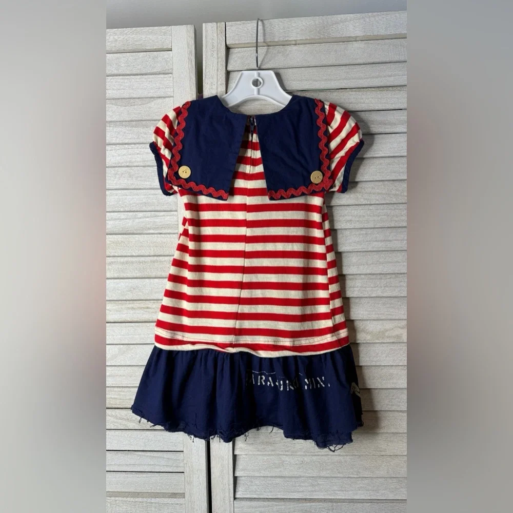 Harajuku Target. Nautical Striped Kids Dress Red and Blue. Great Condition. 2/3